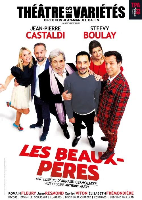 Affiche de Les beaux-pères | avec Jean-Pierre Castaldi et Steevy Boulay