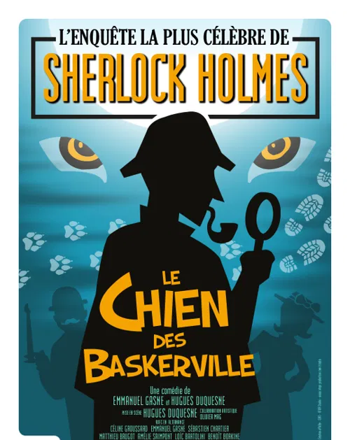 Affiche de Sherlock Holmes, le chien des Baskerville