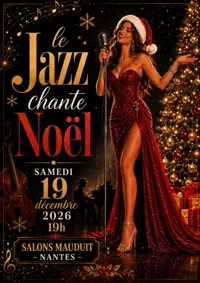 Affiche de Noël chante le Jazz !