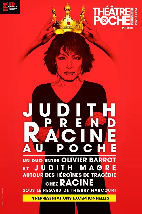 Affiche de Judith prend Racine au Poche