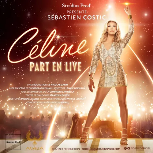 Affiche de Céline part en live