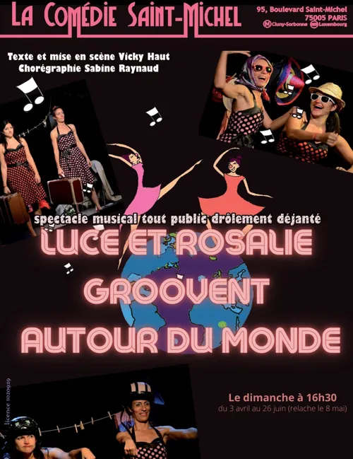 Affiche de Luce et Rosalie groovent autour du monde