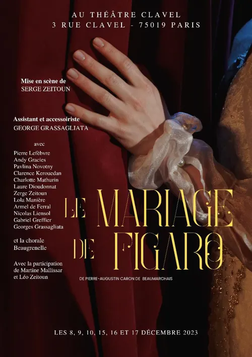 Affiche de Le Mariage de Figaro | La compagnie 13 en Scène organise un festival