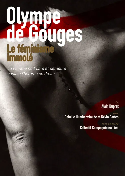 Affiche de Olympe de Gouges : Le féminisme immolé