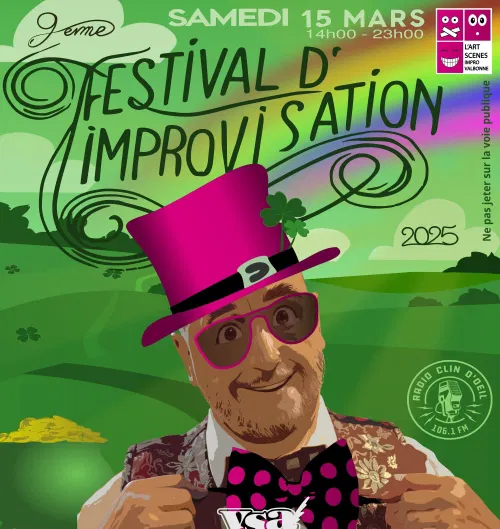 Affiche de 9e Festival d'Improvisation Théâtrale de Valbonne