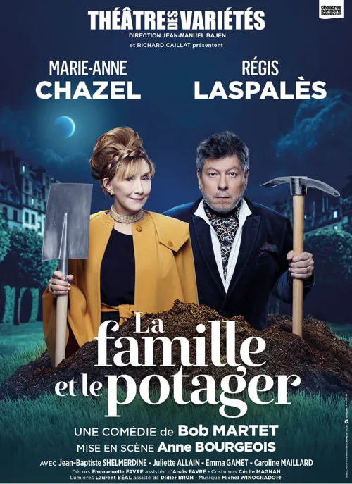 Affiche de La famille et le potager | avec Marie-Anne Chazel et Régis Laspalès