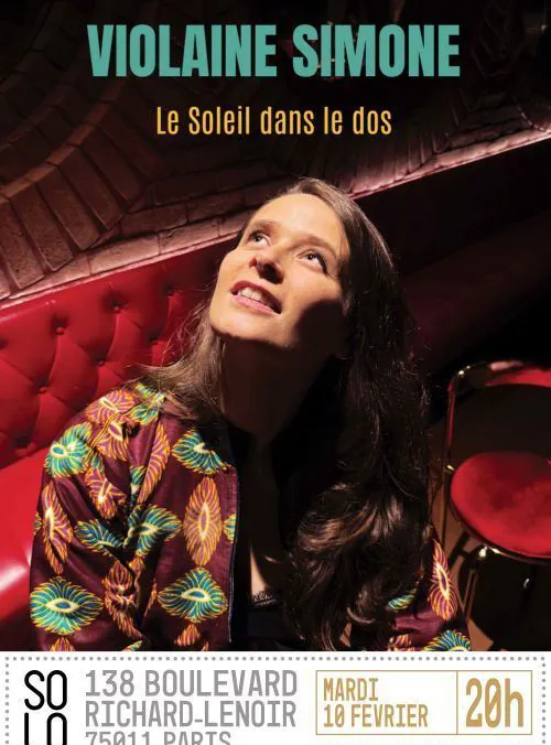 Affiche de Violaine Simone dans Le soleil dans le dos