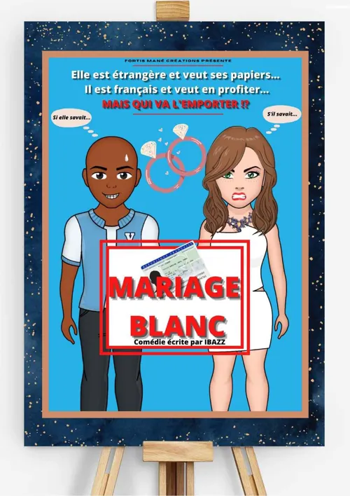 Affiche de Mariage blanc