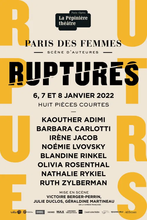 Affiche de Ruptures | Festival Paris des femmes 2022