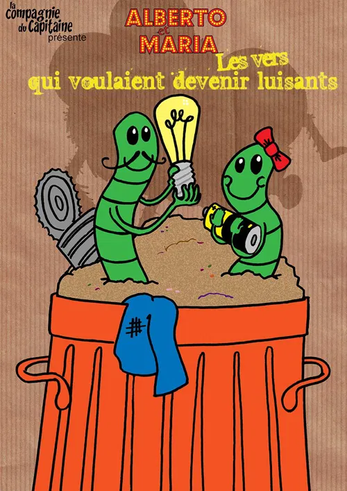 Affiche de Aberto et Maria : les vers qui voulaient devenir Luisants