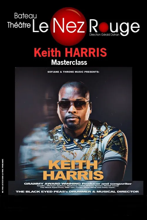 Affiche de Keith Harris, batteur des Black Eyed Peas en Master Class