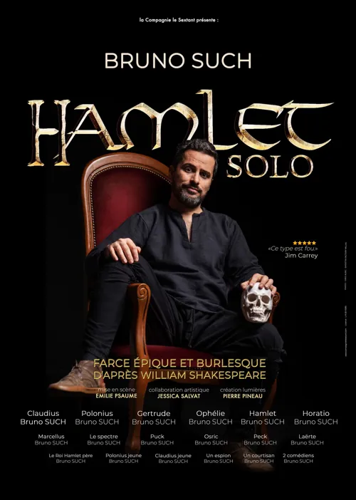 Affiche de Bruno Such dans Hamlet solo