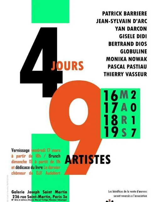 Affiche de 4 jours 9 Artistes