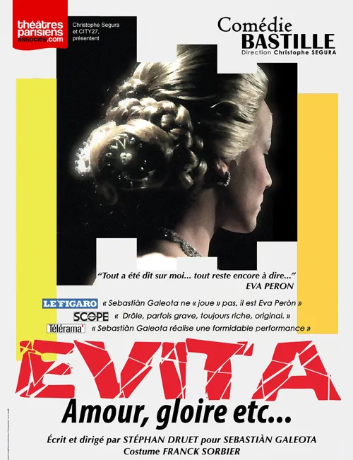 Affiche de Evita amour, gloire etc... | Les dernières