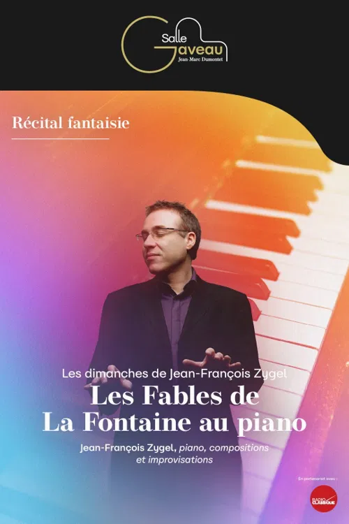 Affiche de Les Fables de La Fontaine au piano