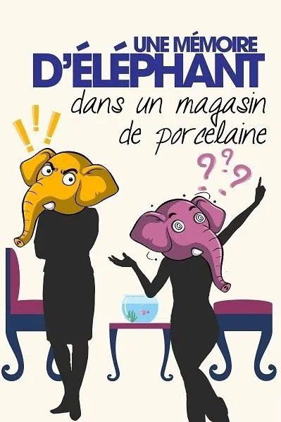 Affiche de Une mémoire d'éléphant dans un magasin de porcelaine