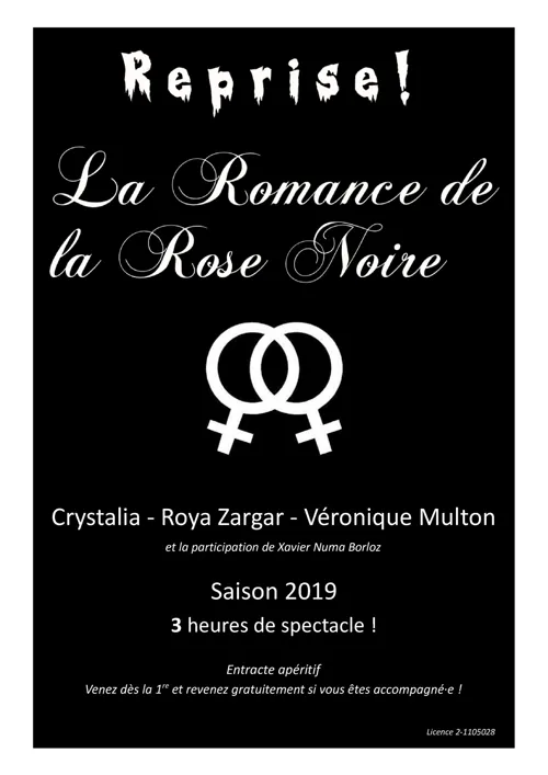 Affiche de La Romance de la Rose Noire