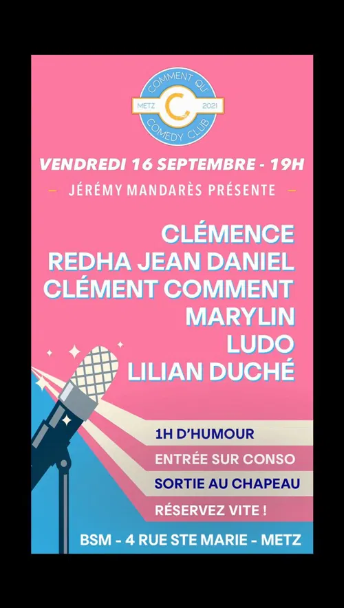 Affiche de Le Comedy Club de Metz : C'est la rentrée !