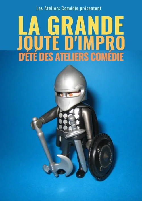 Affiche de La Grande Joute d'improvisation d'été des Ateliers Comédie