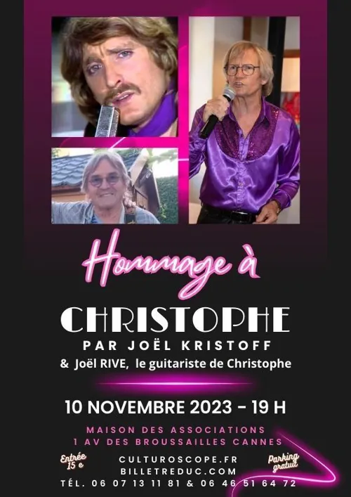 Affiche de Hommage à Christophe