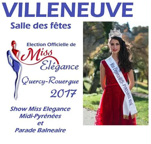 Affiche de Election Miss Elegance Quercy-Rouergue 2017
