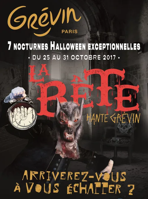 Affiche de La Bête hante Grévin | Halloween au musée Grévin