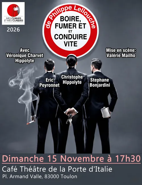 Affiche de Boire, Fumer Et Conduire Vite