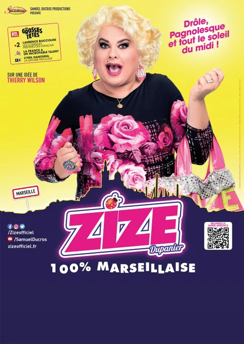 Affiche de Zize dans 100% Marseillaise