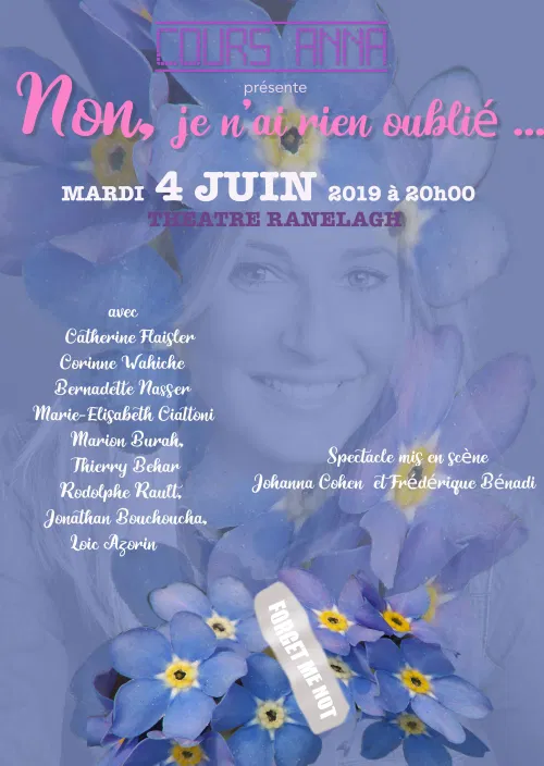 Affiche de Non je n'ai rien oublié