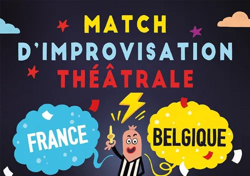 Affiche de Match d'Improvisation : France vs Belgique