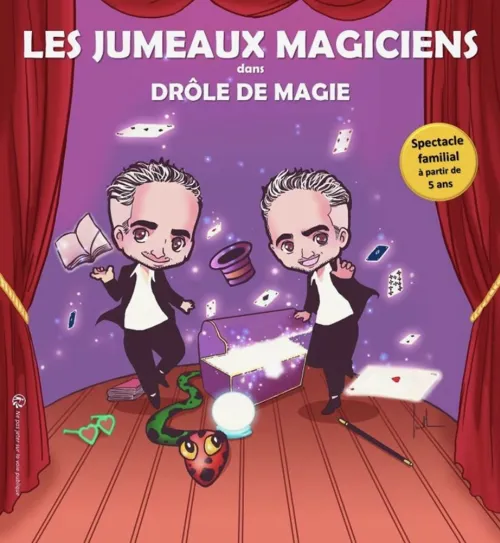 Affiche de Les Jumeaux Magiciens dans Drôle de magie