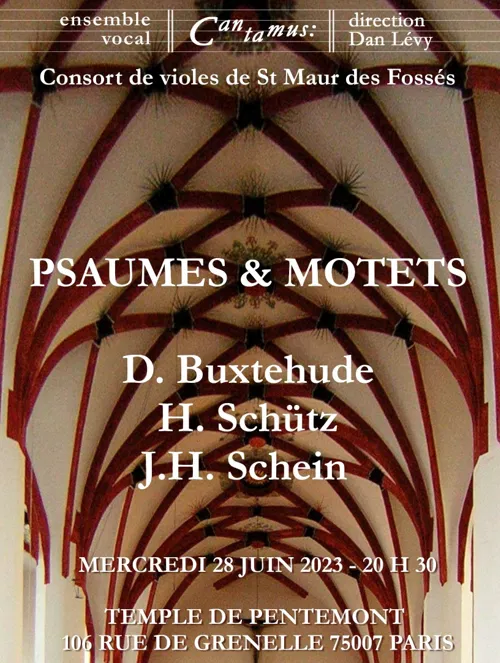 Affiche de Buxtehude, Schütz, Schein : musique baroque allemande