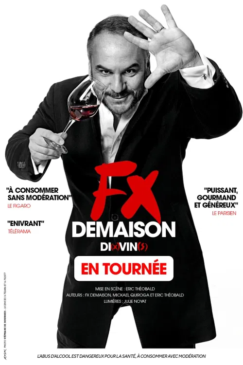 Affiche de François-Xavier Demaison dans Di(x)vin(s) - Festival Val de rire de Serris 2023