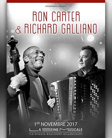 Affiche de Jubilé Ron Carter avec Richard Galliano