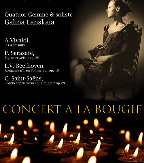 Affiche de Concert à la bougie