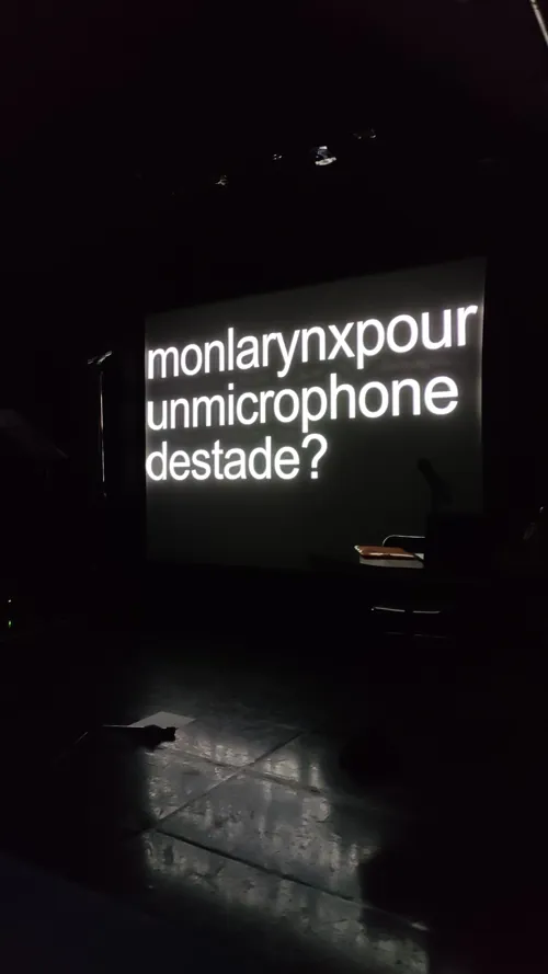 Affiche de Mon larynx pour un microphone de stade ?