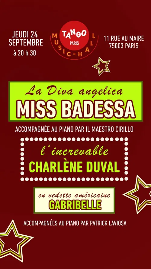 Affiche de Music-hall Tango Paris