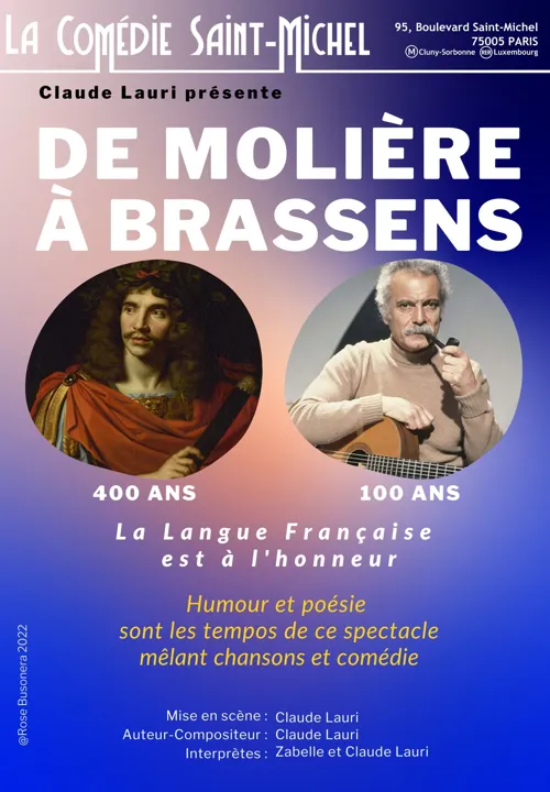Affiche de De Molière à Brassens