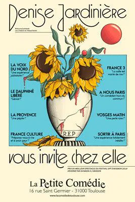 Affiche de Denise jardinière vous invite chez elle