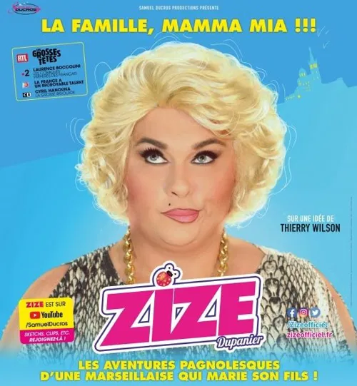 Affiche de Zize dans La famille Mamma Mia