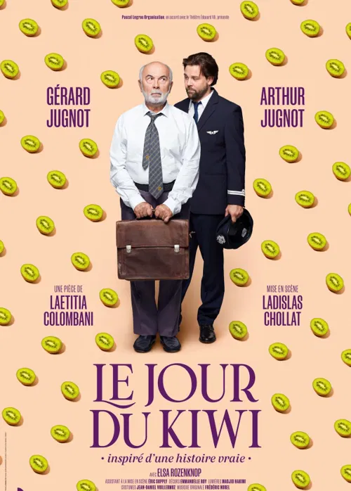 Affiche de Le jour du kiwi | avec Gérard Jugnot, Arthur Jugnot et Florence Pernel