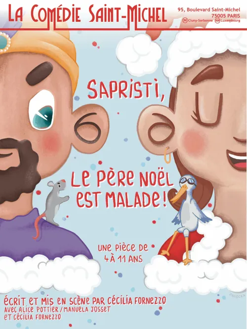 Affiche de Sapristi, le Père-Noël est malade !