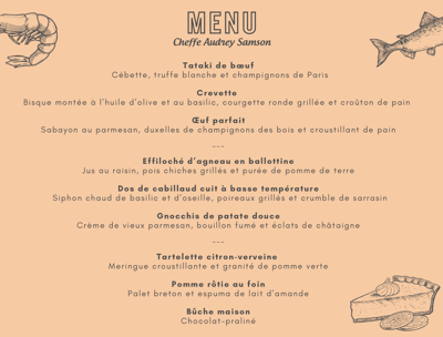 Photo Dîner au Restaurant