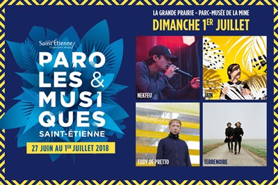 Photo 1 de Nekfeu, Jain, Eddy De Pretto, Terrenoire | Festival Paroles et Musiques