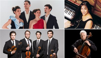 Photo 1 de Quatuors Tchalik & Van Kuijk - S. Diluka – V. Erben - Hommage à Günter Pichler