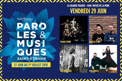 Photo 3 de Shaka Ponk , Bigflo & Oli, Mat Bastard, Hollydays | Festival Paroles et Musiques