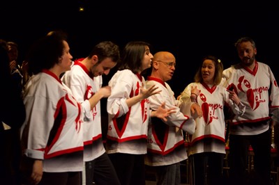 Photo 2 de Match d'impro : Improchez-Vous vs Vitraux Glycérines