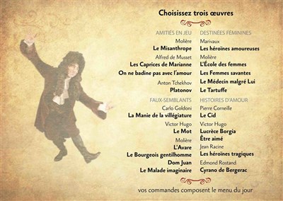 Menu du spectacle