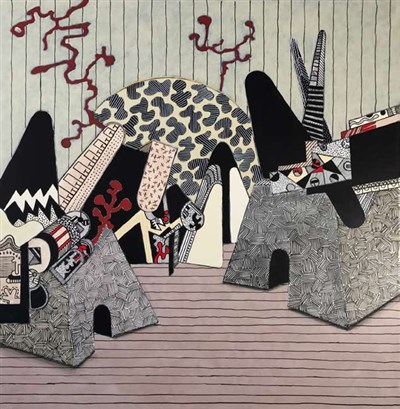 Jean-Louis Charpentier, Du champ Techniques mixtes sous cadre - 26,5 x 26,5 x 4,5 cm - 2016