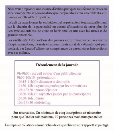 Photo 1 de Atelier Parents enjoués